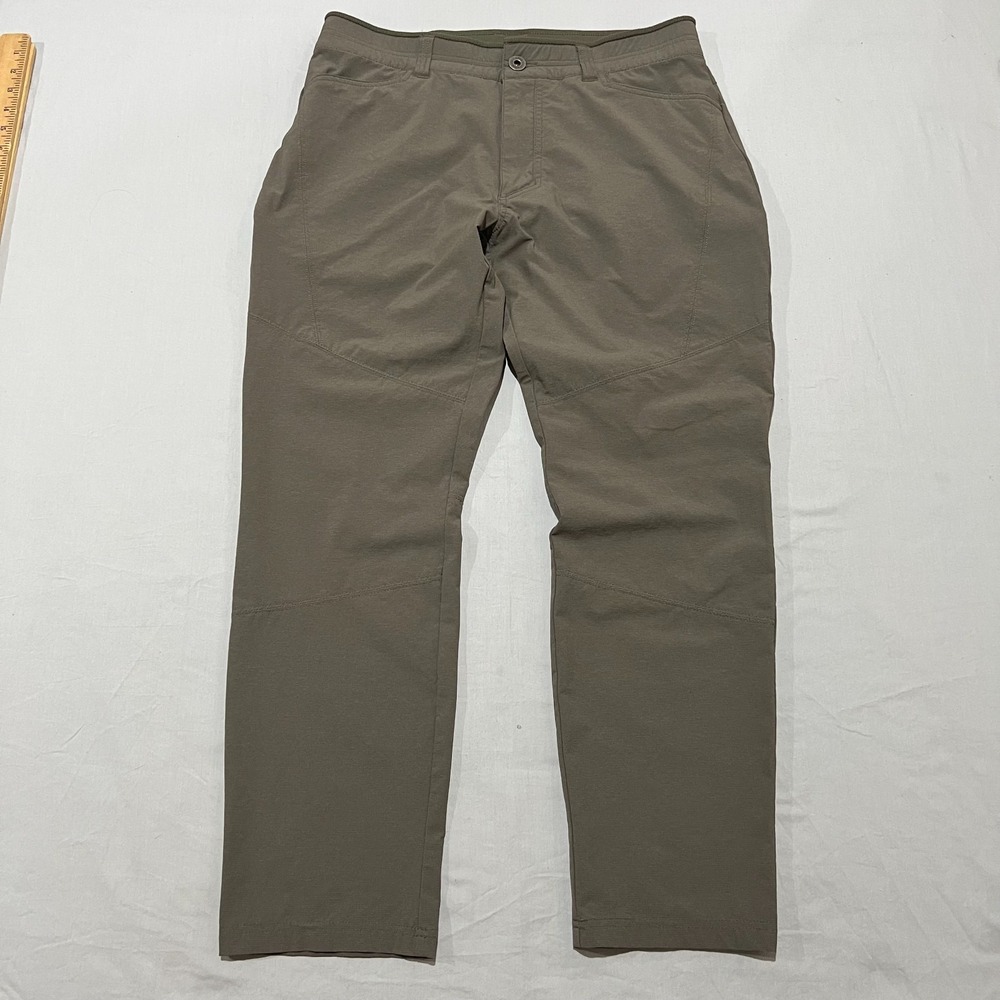 Khul Deceptr Mens Green Stretch Water-Resistant Gorpcore Hiking Pants 34x30